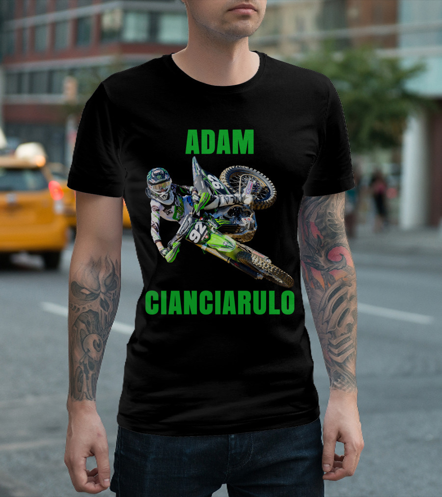 Adam Cianciarulo Motocross Racer 92 Action Image T-Shirt