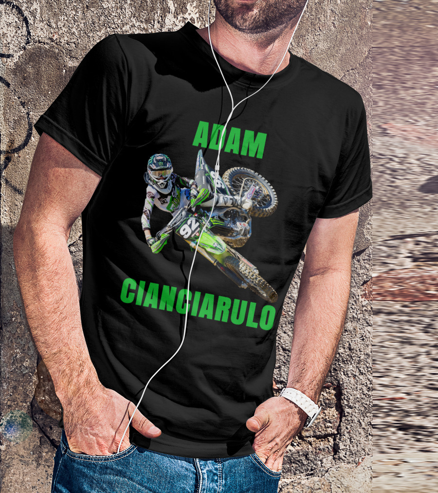 Adam Cianciarulo Motocross Racer 92 Action Image T-Shirt