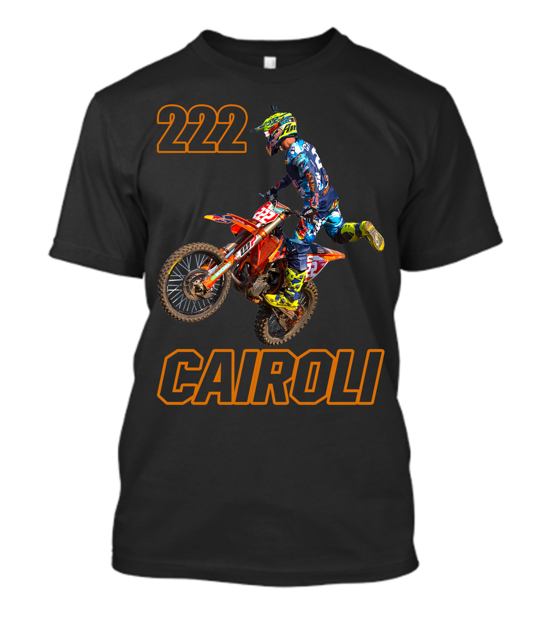 222 Tony Cairoli Motocross Racer T-Shirt