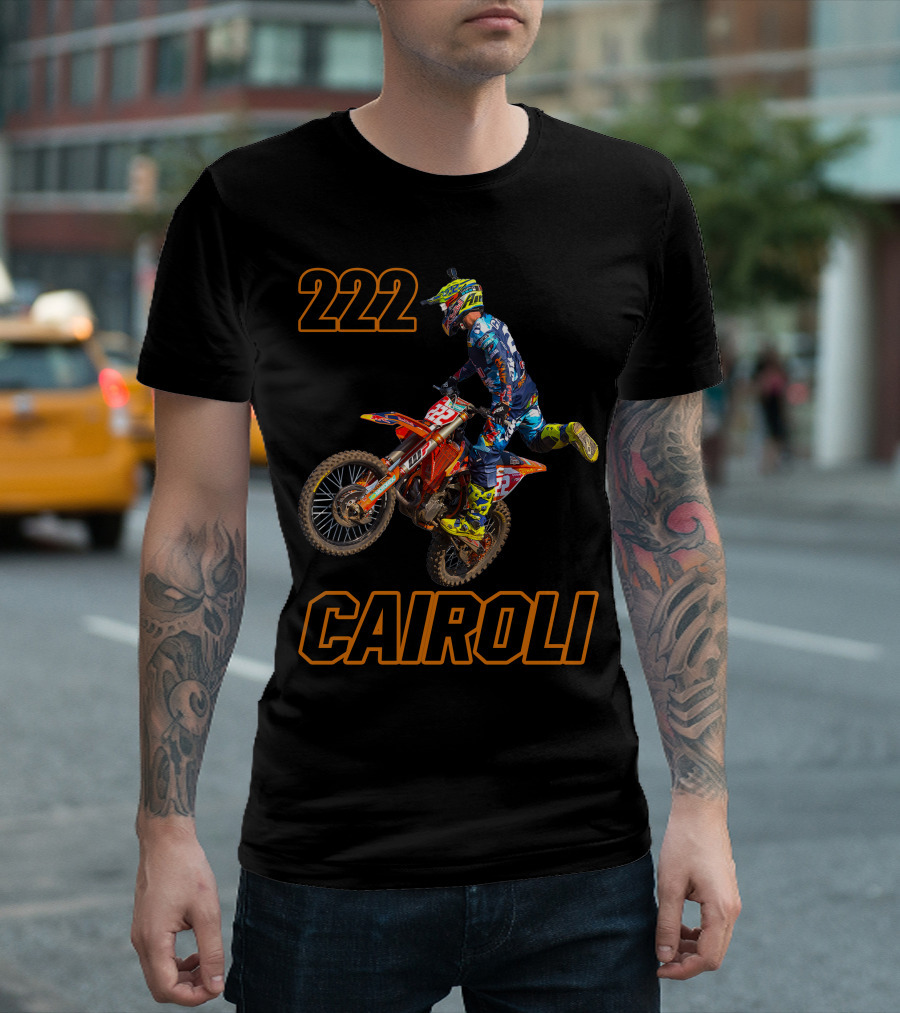 222 Tony Cairoli Motocross Racer T-Shirt
