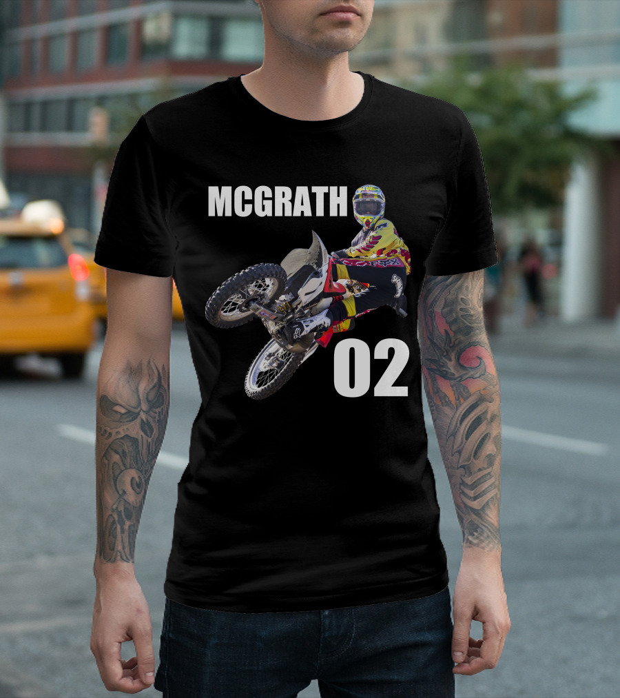 McGrath 02 Motocross Racing Action T-Shirt