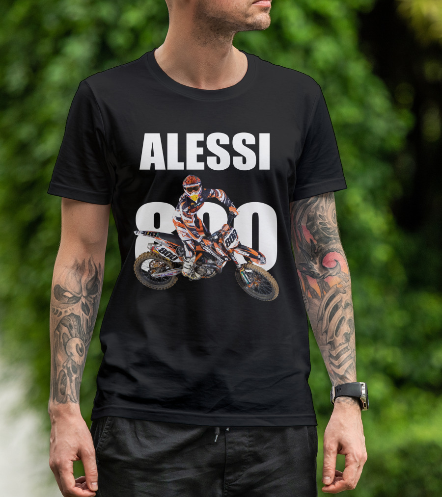 Alessi 800 Motocross Rider Racing Gear T-Shirt