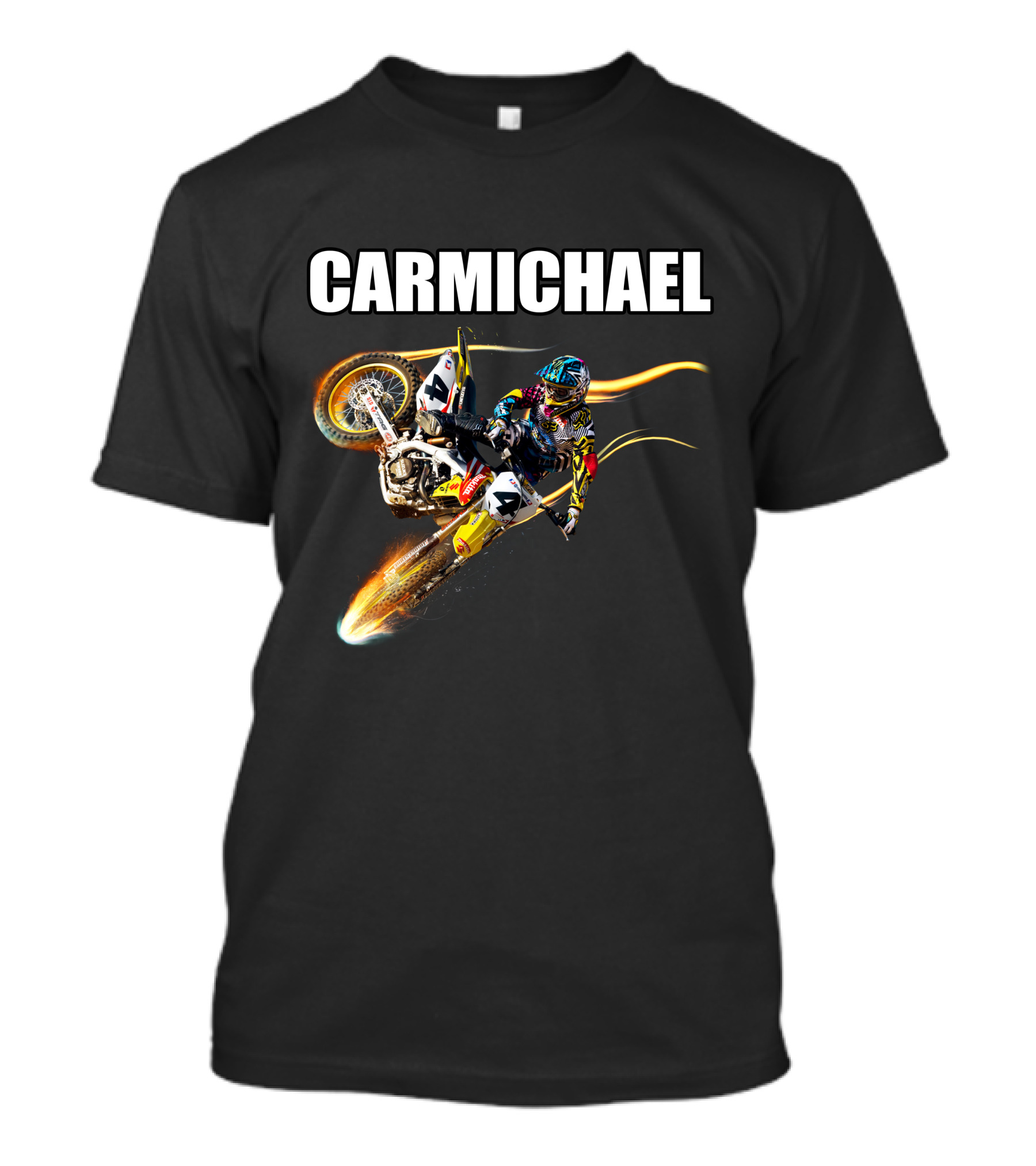 Carmichael Motocross Stunt Action T-Shirt