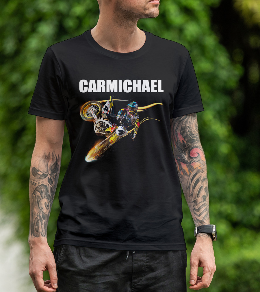 Carmichael Motocross Stunt Action T-Shirt