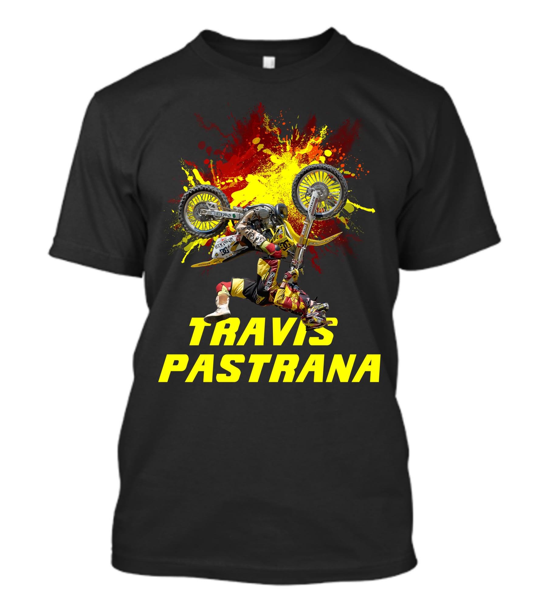 TRAVIS PASTRANA Freestyle Motocross Stunt Action T-Shirt