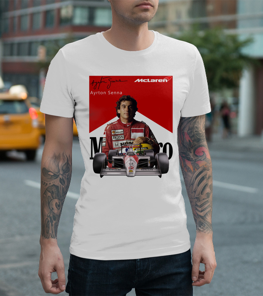 Ayrton Senna McLaren Racing Legend T-Shirt