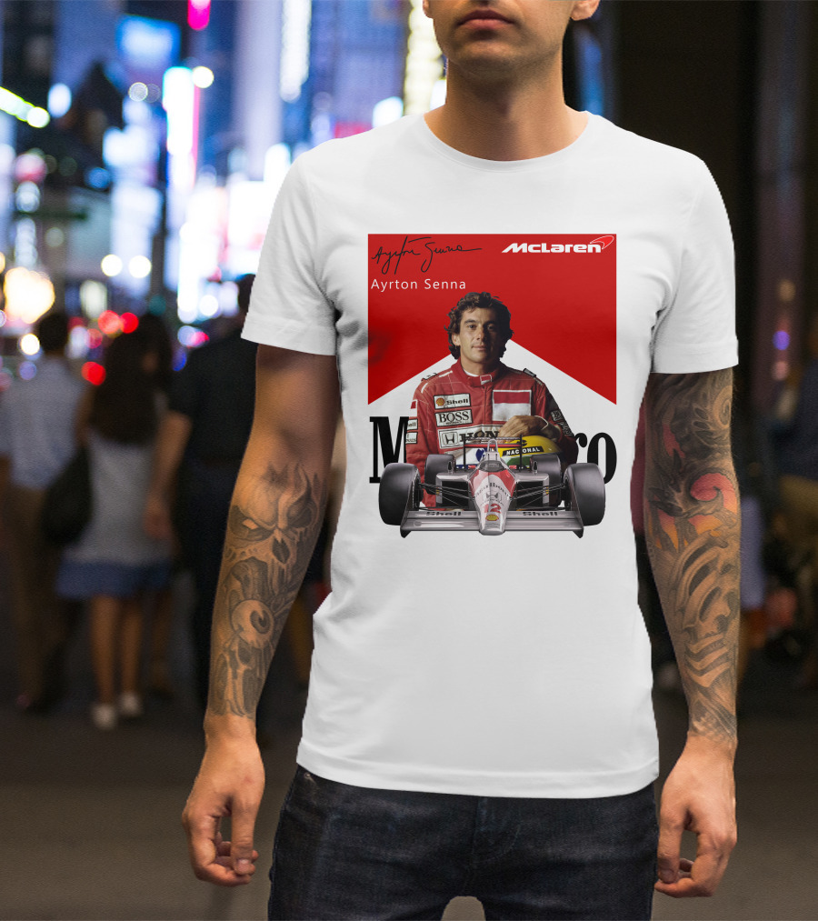 Ayrton Senna McLaren Racing Legend T-Shirt