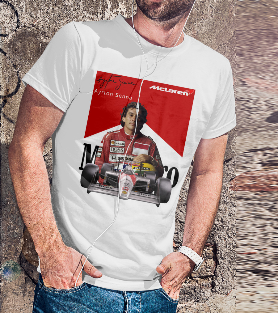 Ayrton Senna McLaren Racing Legend T-Shirt