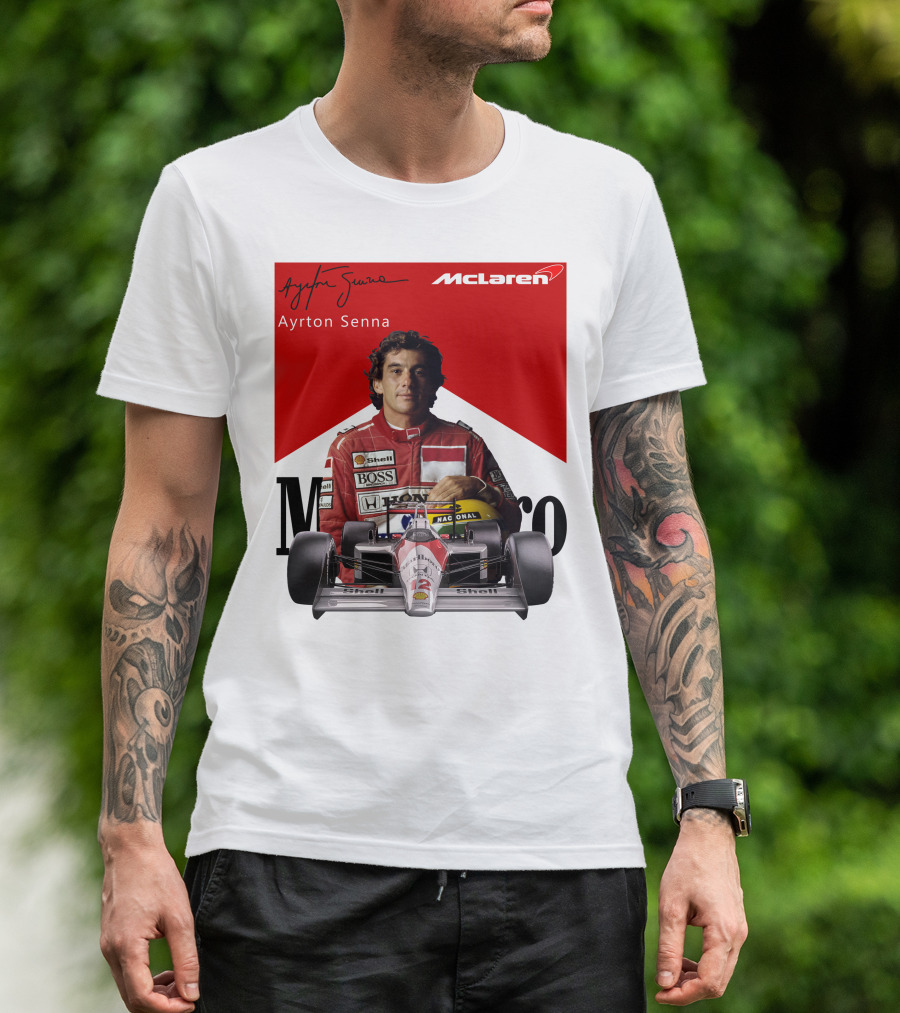 Ayrton Senna McLaren Racing Legend T-Shirt