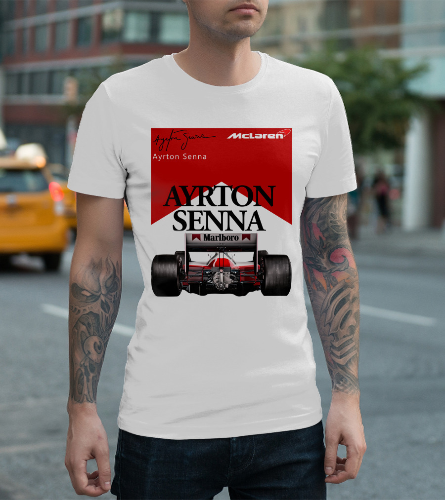 Ayrton Senna McLaren Marlboro Racing Team T-Shirt