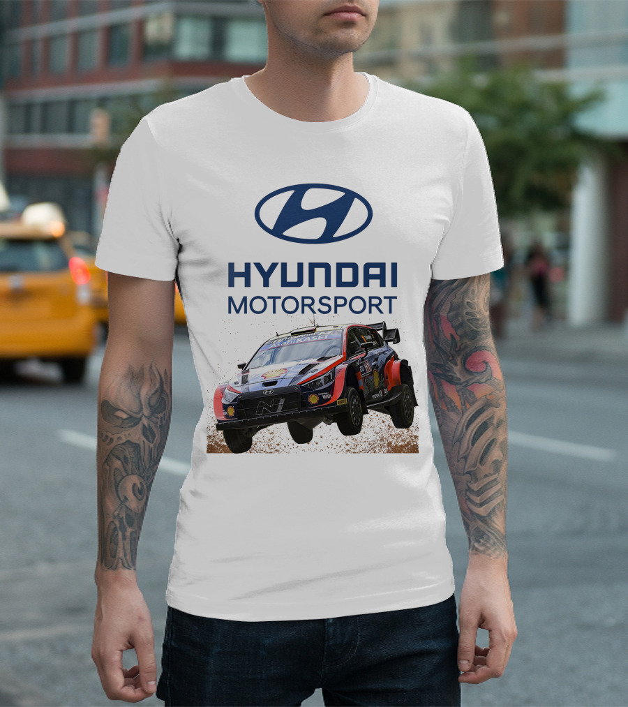 Hyundai Motorsport Neuville Rally Car Team T-Shirt