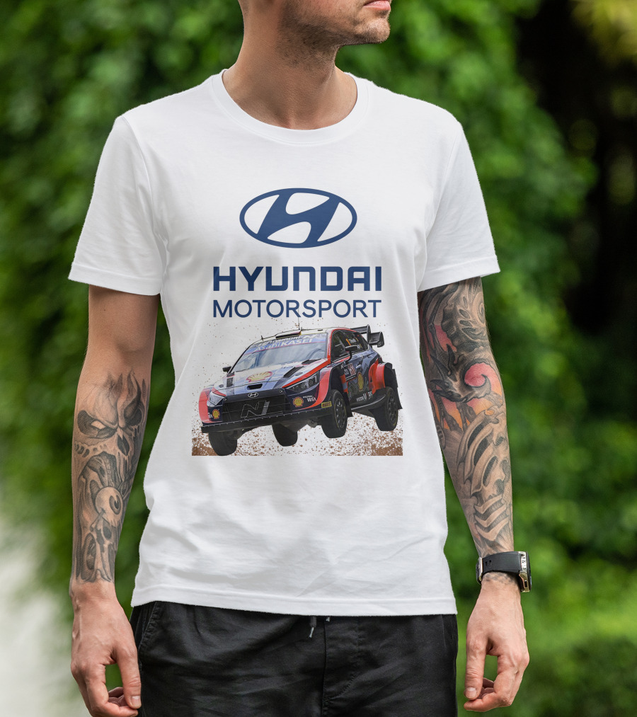 Hyundai Motorsport Neuville Rally Car Team T-Shirt