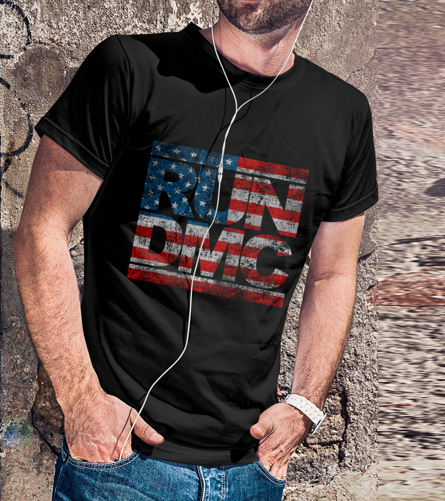 RUN DMC American Flag Style 63 T-Shirt