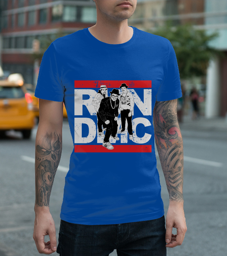 Run DMC 53 Hip Hop Legends Graphic Red Stripes T-Shirt