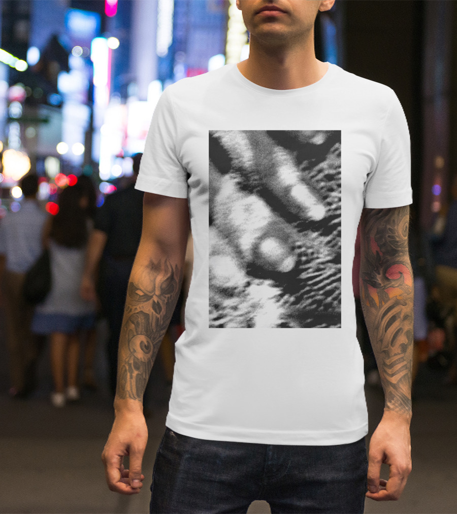 Cocteau Twins 18 Monochrome Abstract Texture T-Shirt