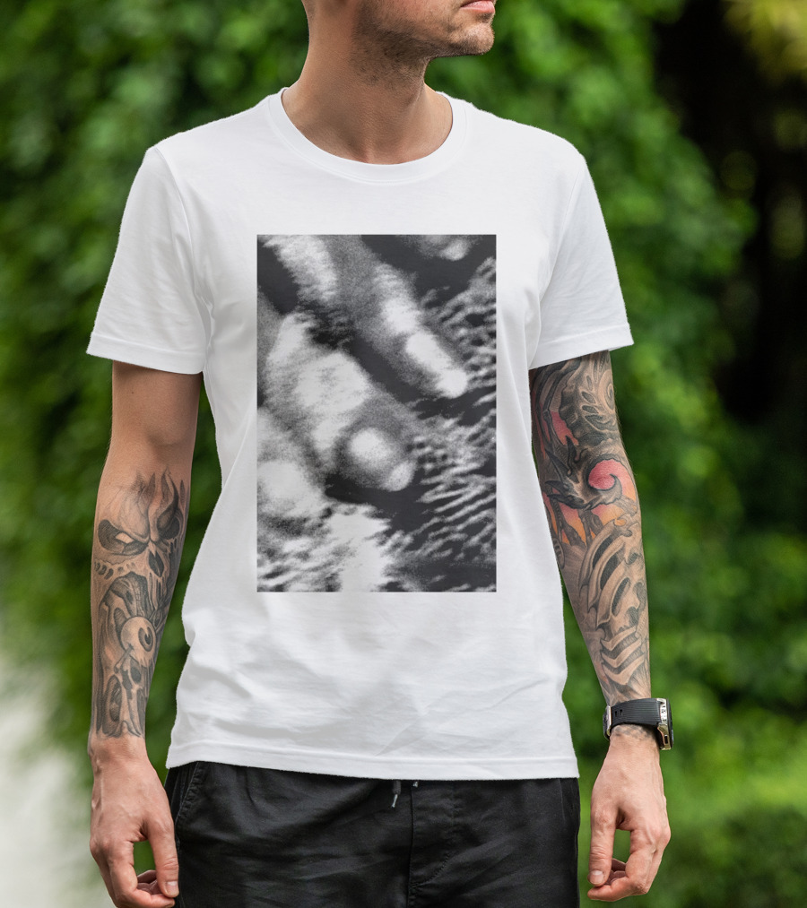 Cocteau Twins 18 Monochrome Abstract Texture T-Shirt