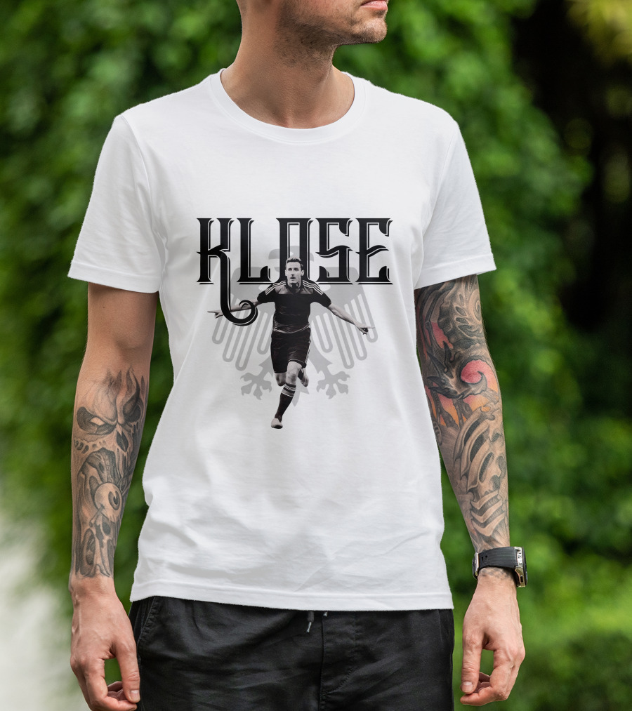 Klose Soccer Celebration Germany Eagle Emblem T-Shirt