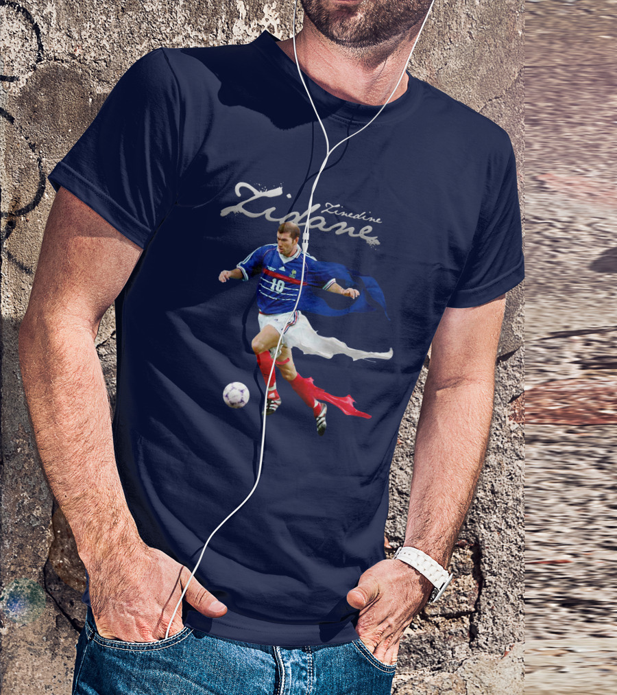 Zinedine Zidane Iconic Number 10 Football Legend T-Shirt