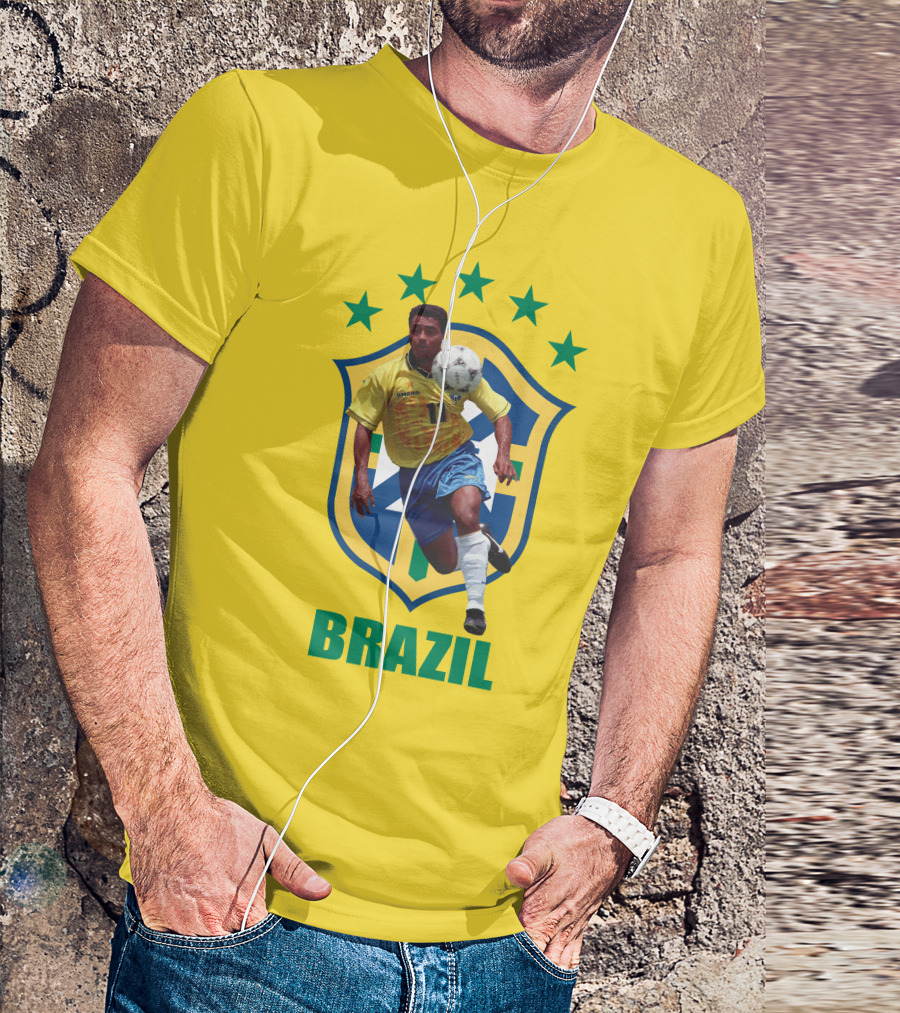 Romario Brazil Soccer Legend Iconic Moment T-Shirt