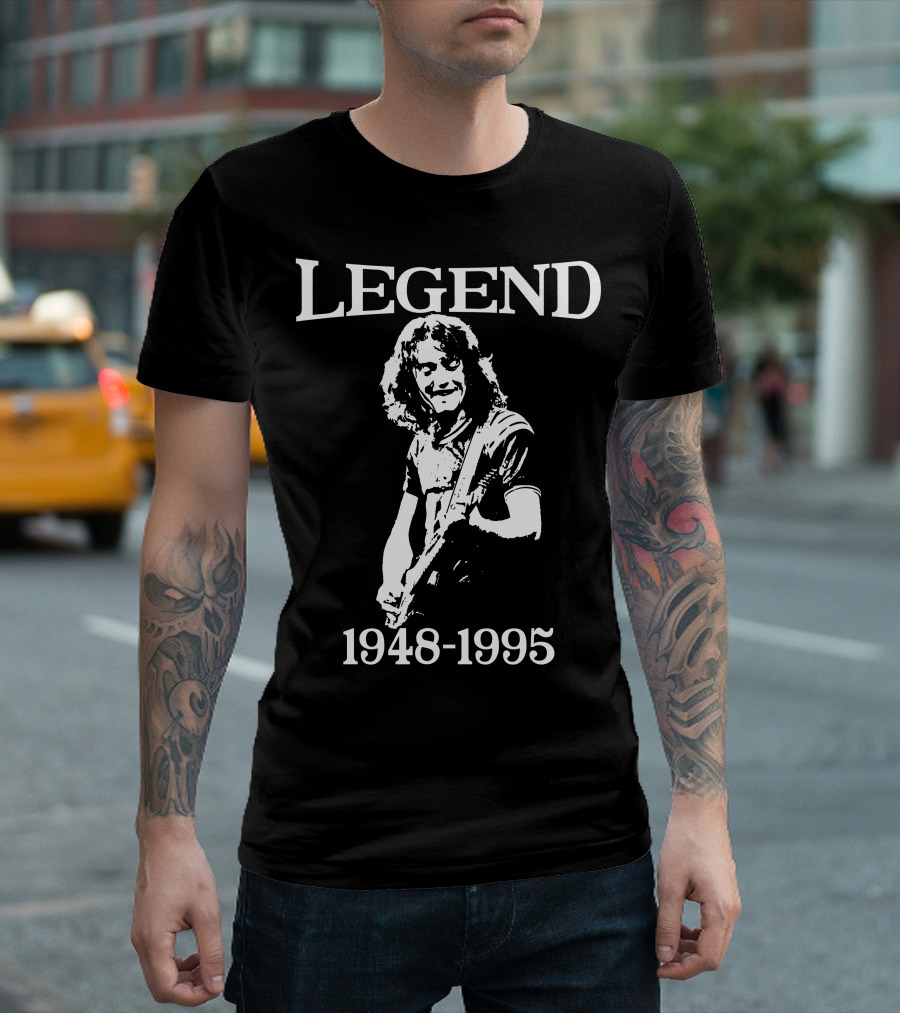 Rory Gallagher True Legend Guitar Classic Retro T-Shirt