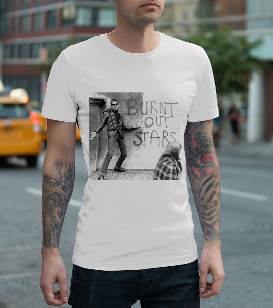 Shane Macgowan Burnt Out Stars Graffiti Photography T-Shirt