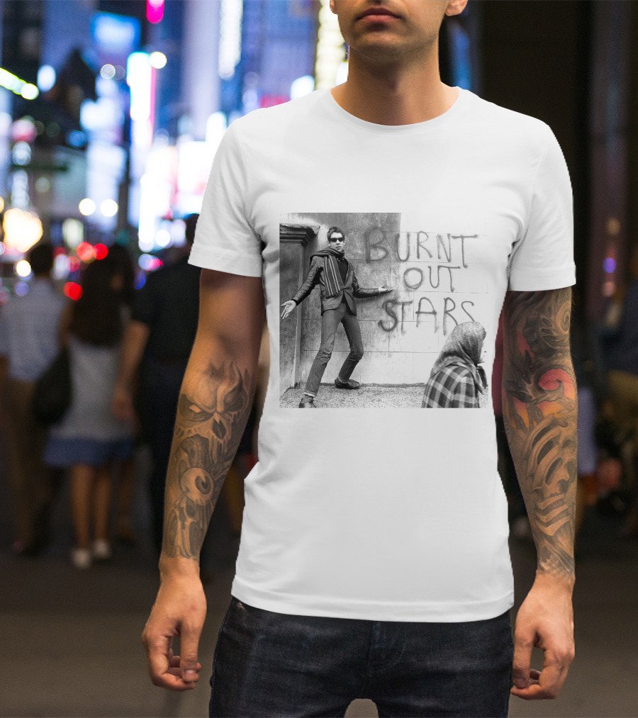 Shane Macgowan Burnt Out Stars Graffiti Photography T-Shirt