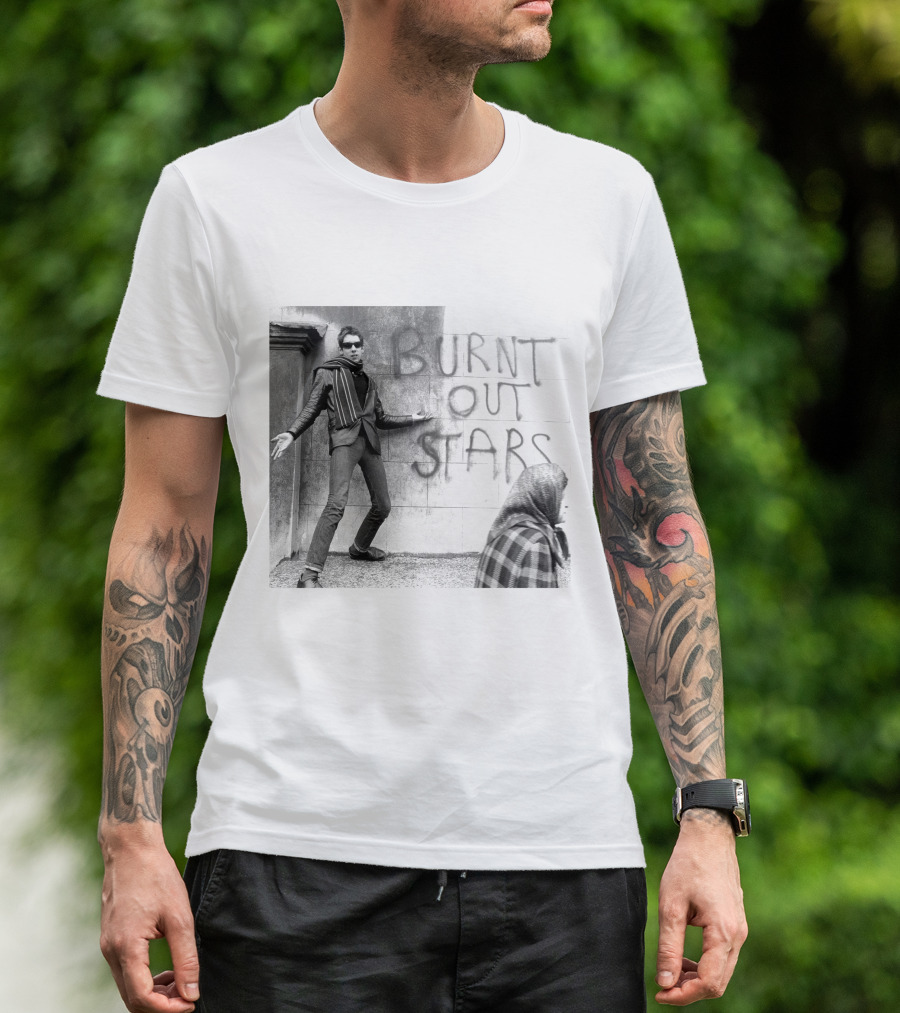 Shane Macgowan Burnt Out Stars Graffiti Photography T-Shirt
