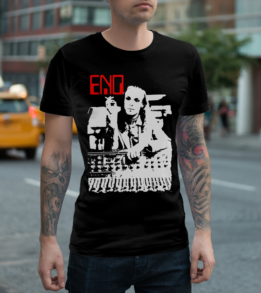 ENO Red Text Minimalist T-Shirt