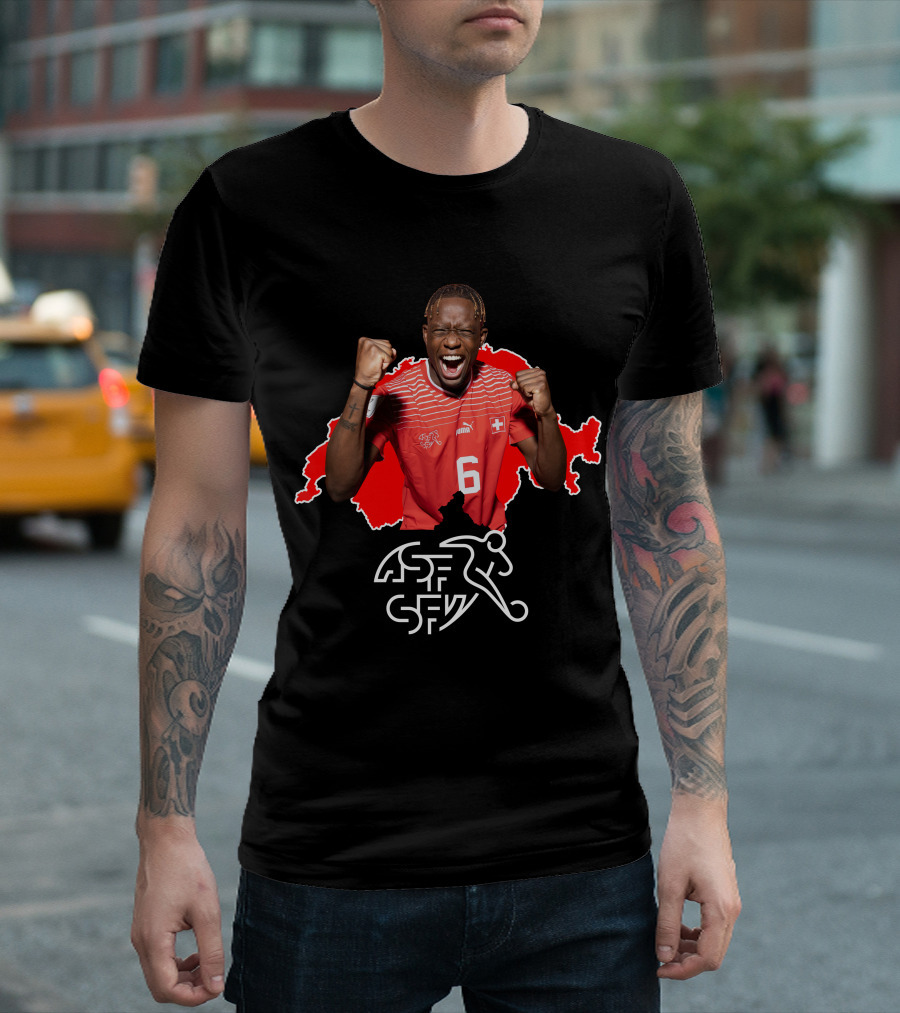 Denis Zakaria Switzerland Football Jersey Number 6 T-Shirt