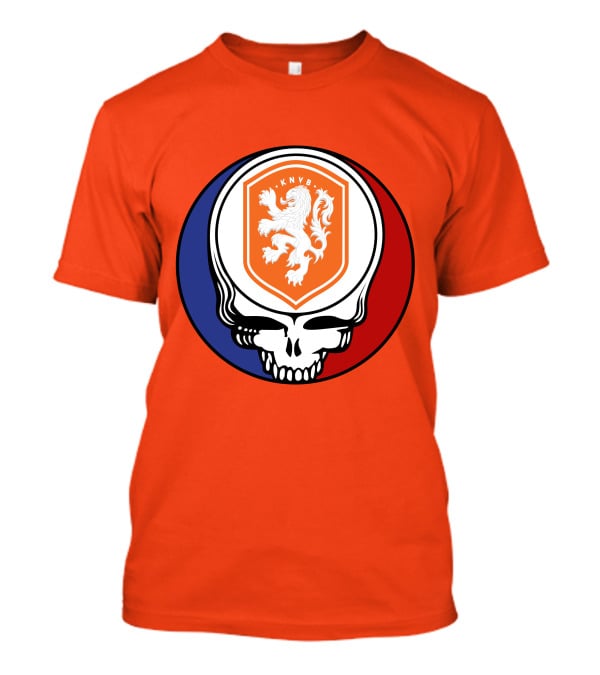 Netherland National Football Team KNVB Grateful Dead Skull T-Shirt