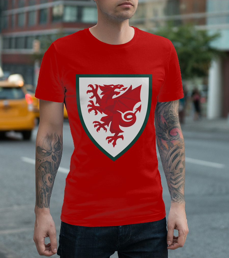 Gareth Bale Welsh Red Dragon Emblem T-Shirt