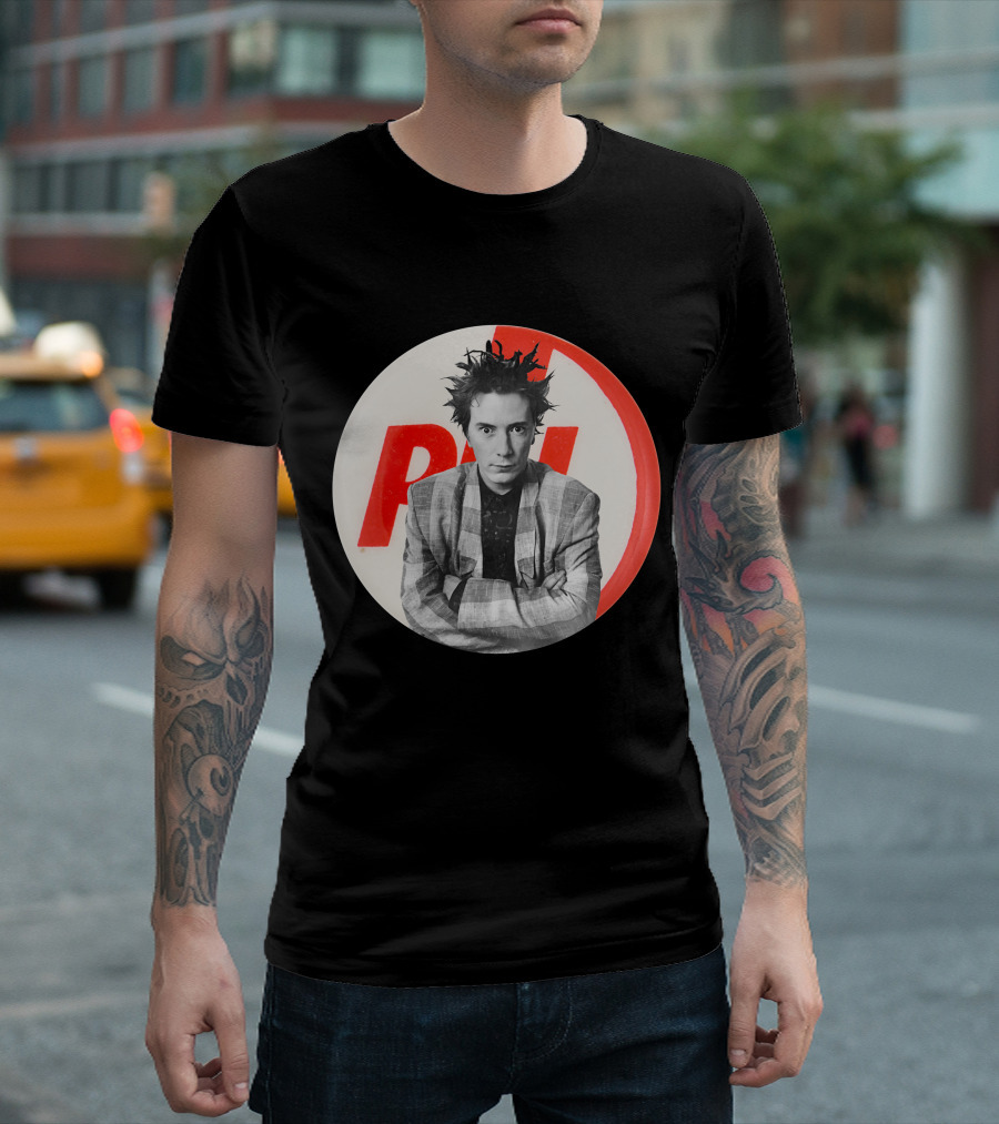 Public Image Ltd PiL John Lydon Button Style Plaid Jacket T-Shirt