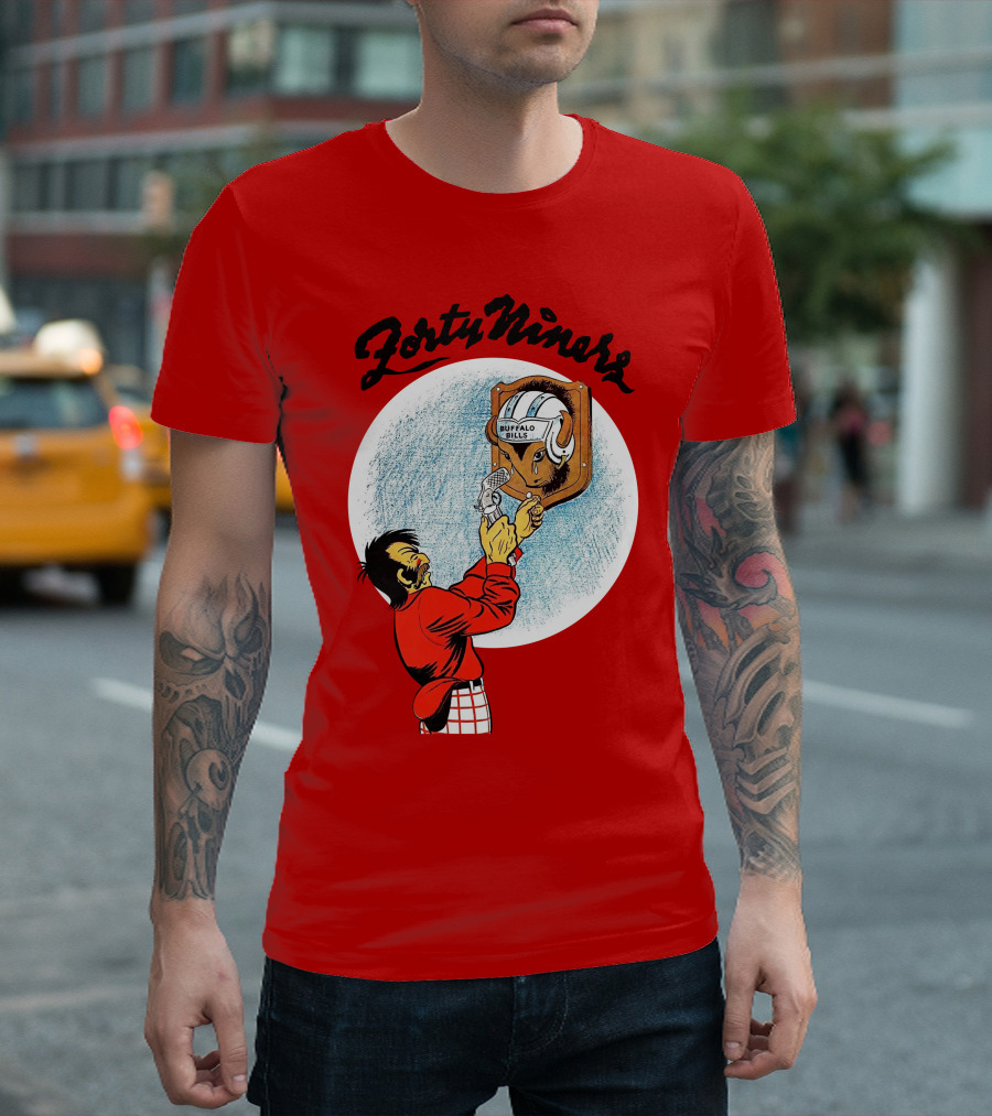 Forty Niner Buffalo Bills Helmet Quirky T-Shirt