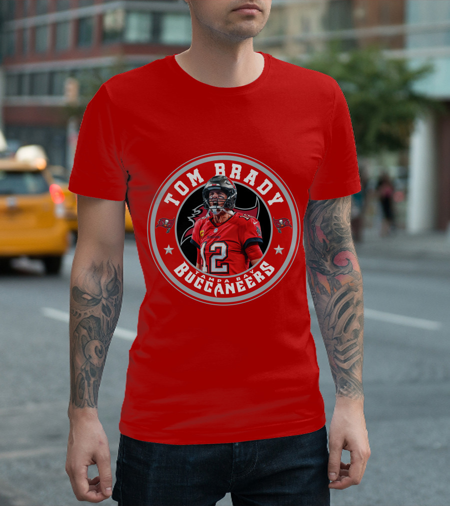 Tom Brady Tampa Bay Buccaneers Number 12 Fan T-Shirt