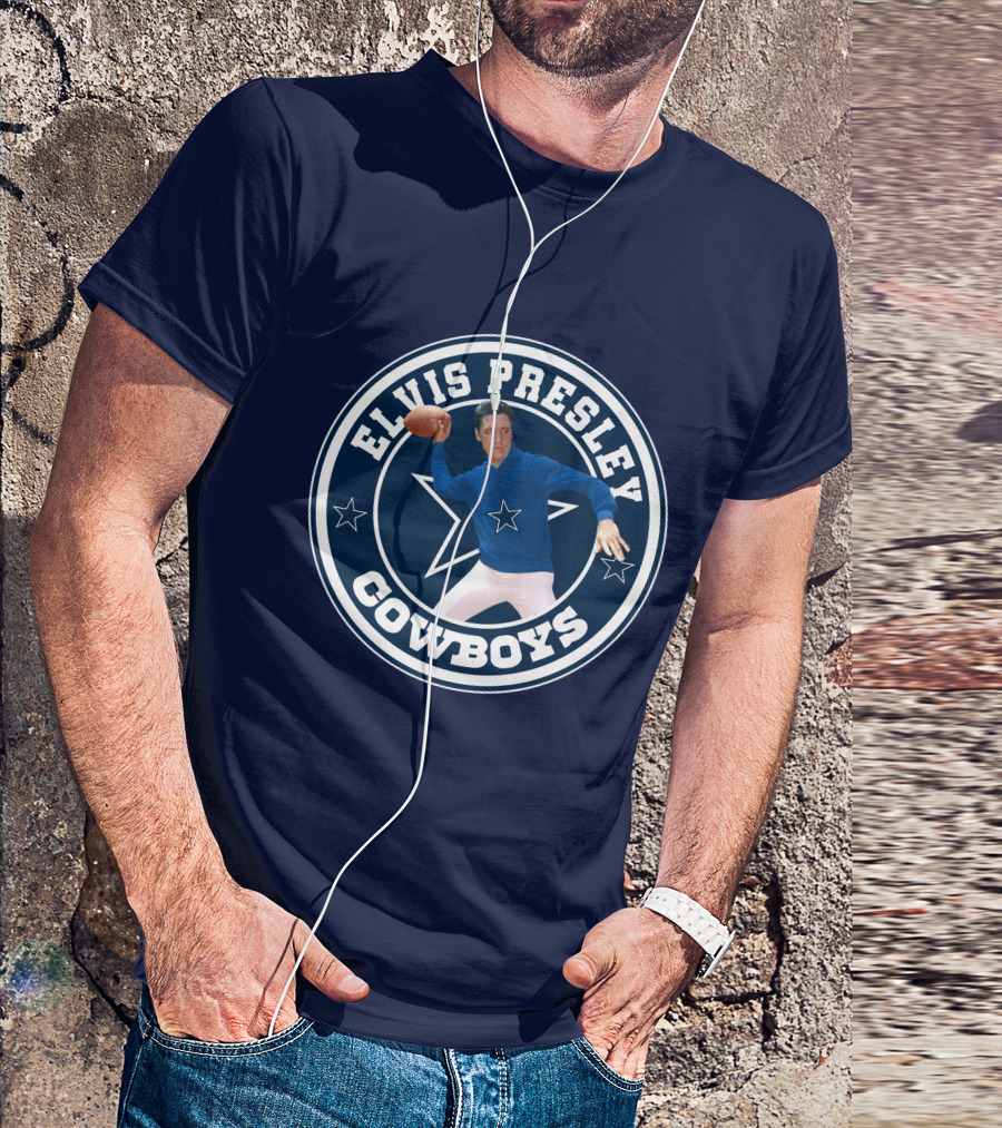 Elvis Presley Cowboys Football Star T-Shirt