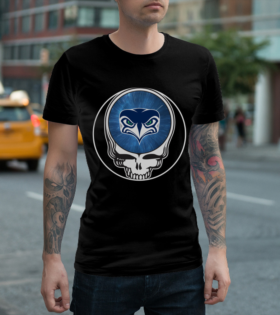 Seattle Seahawks Skull T-Shirt