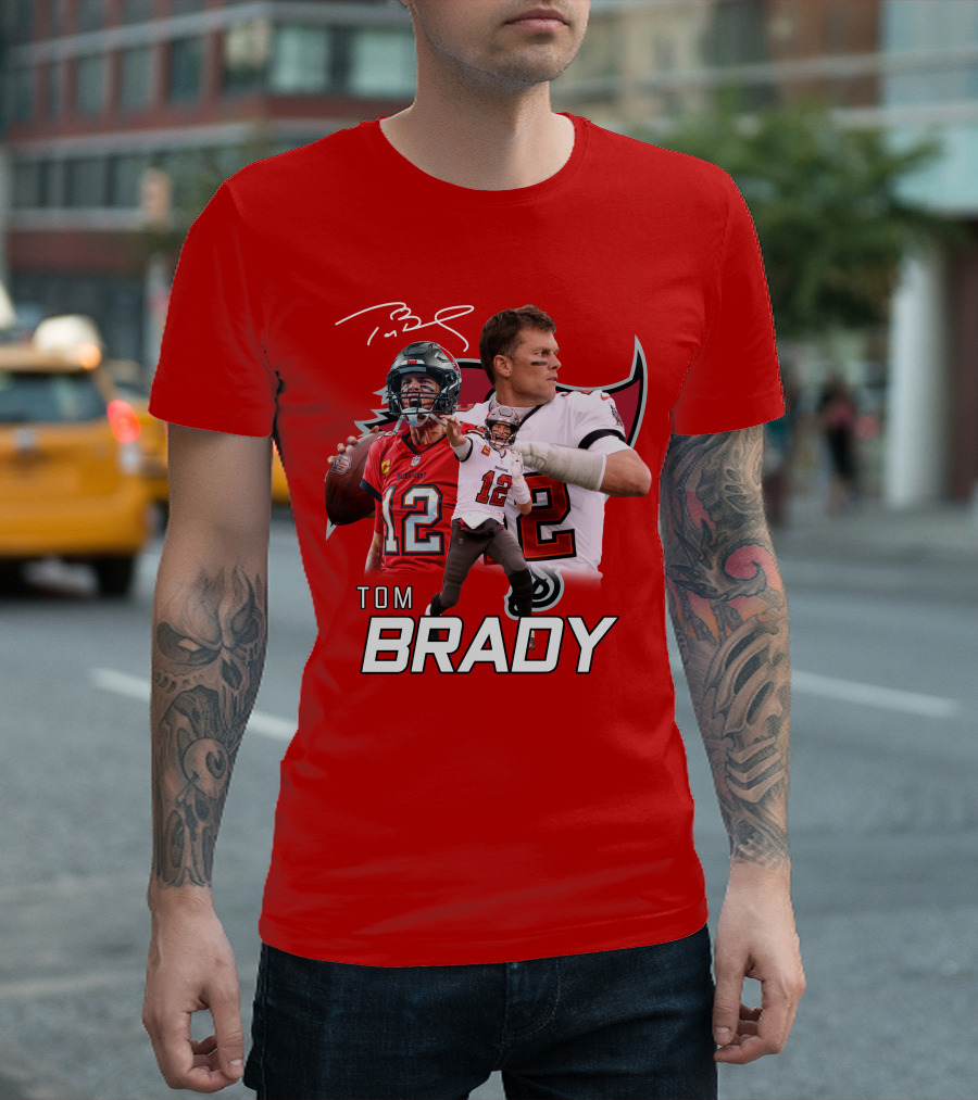 Tom Brady 12 Buccaneers Quarterback T-Shirt