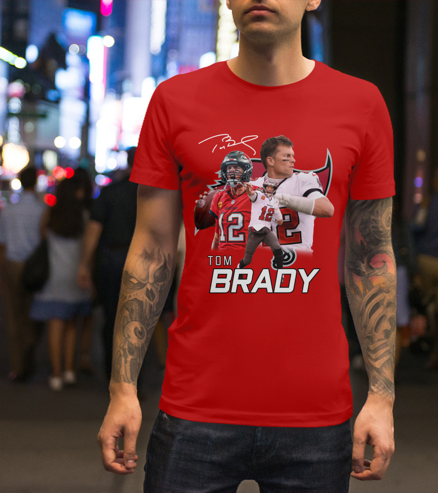 Tom Brady 12 Buccaneers Quarterback T-Shirt