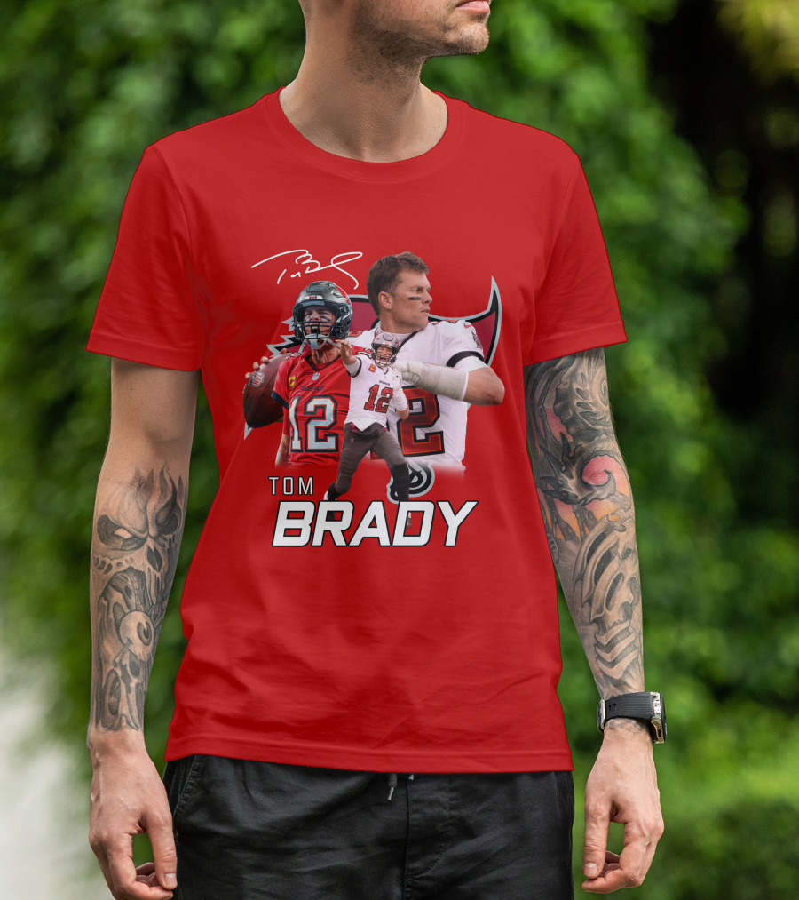 Tom Brady 12 Buccaneers Quarterback T-Shirt