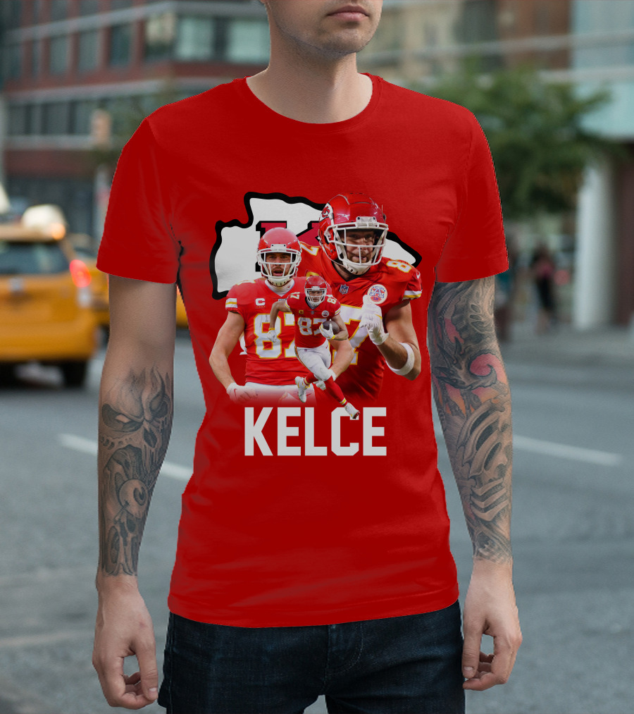 Kansas City Chiefs 87 Football Player NFL Athlete T-Shirt