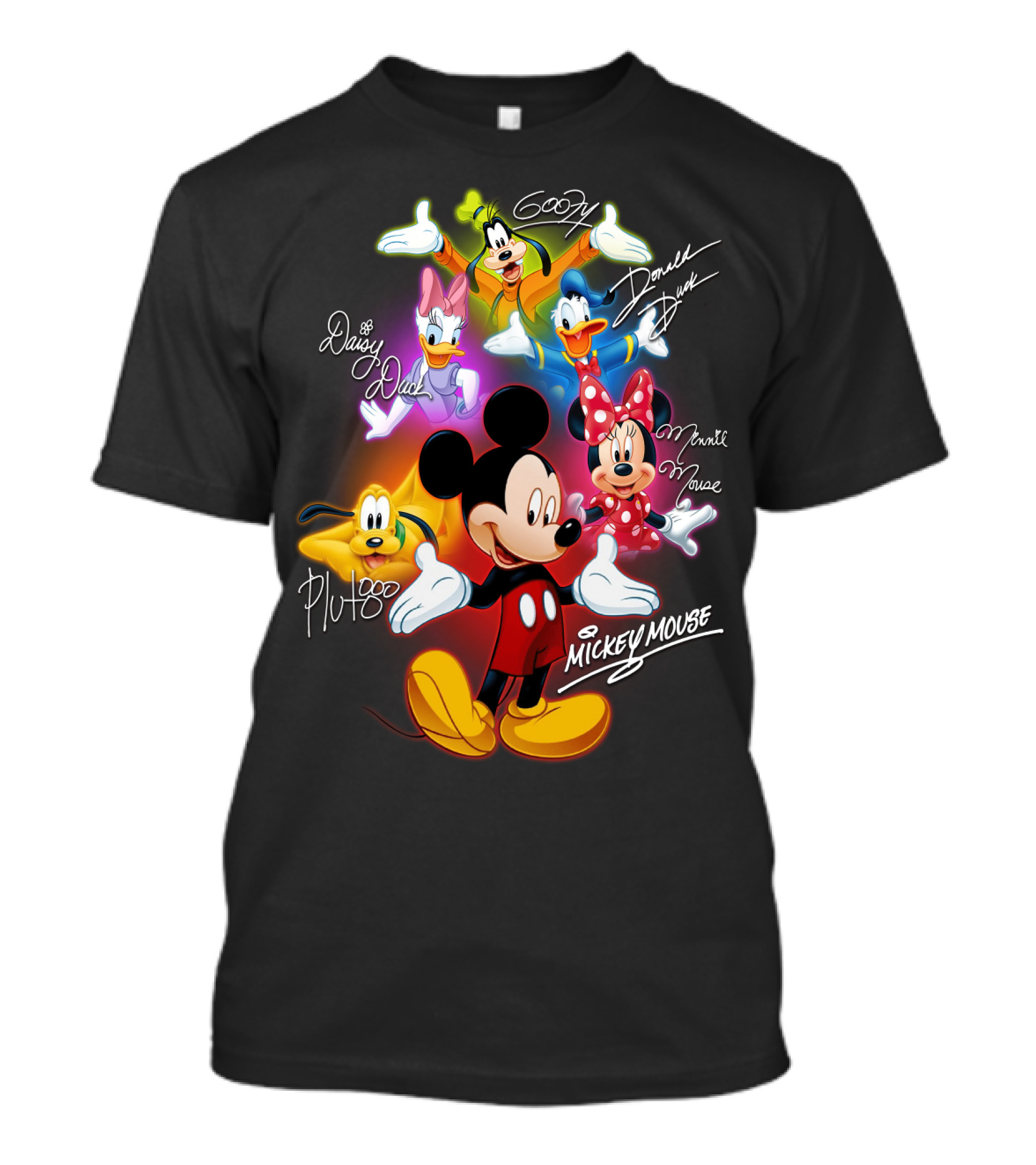 Mickey Mouse Minnie Mouse Donald Duck Daisy Duck Goofy Pluto T-Shirt