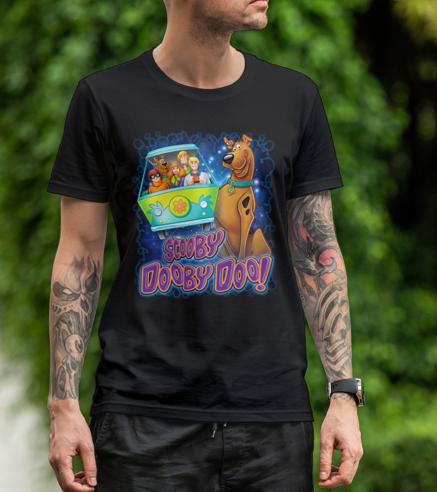 Scooby Dooby Doo Mystery Machine Adventure With The Gang T-Shirt