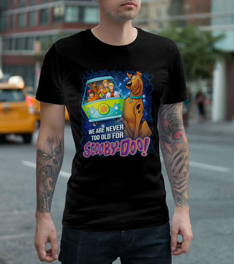 Scooby-Doo Mystery Machine We Are Never Too Old For Adventure T-Shirt