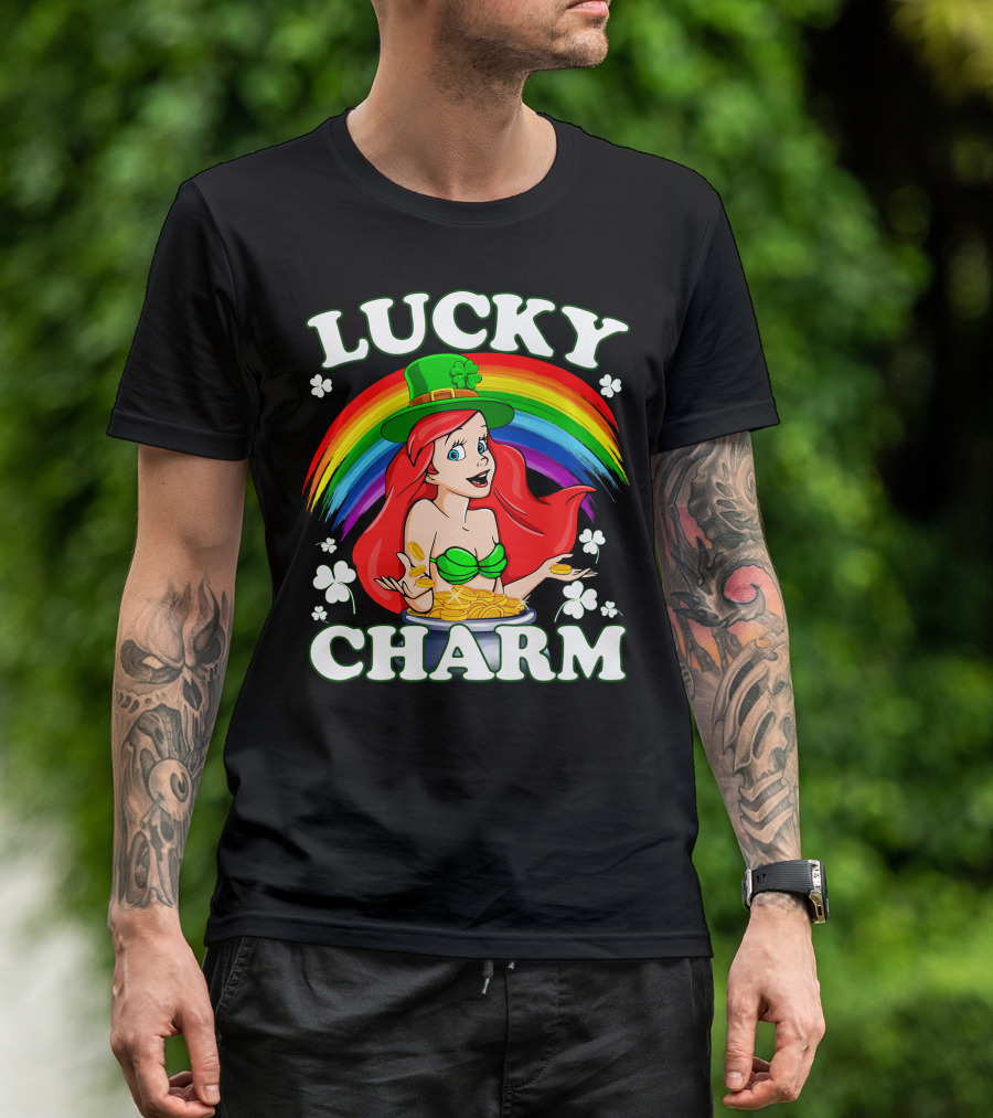 LUCKY CHARM Rainbow Ariel Gold Coins T-Shirt