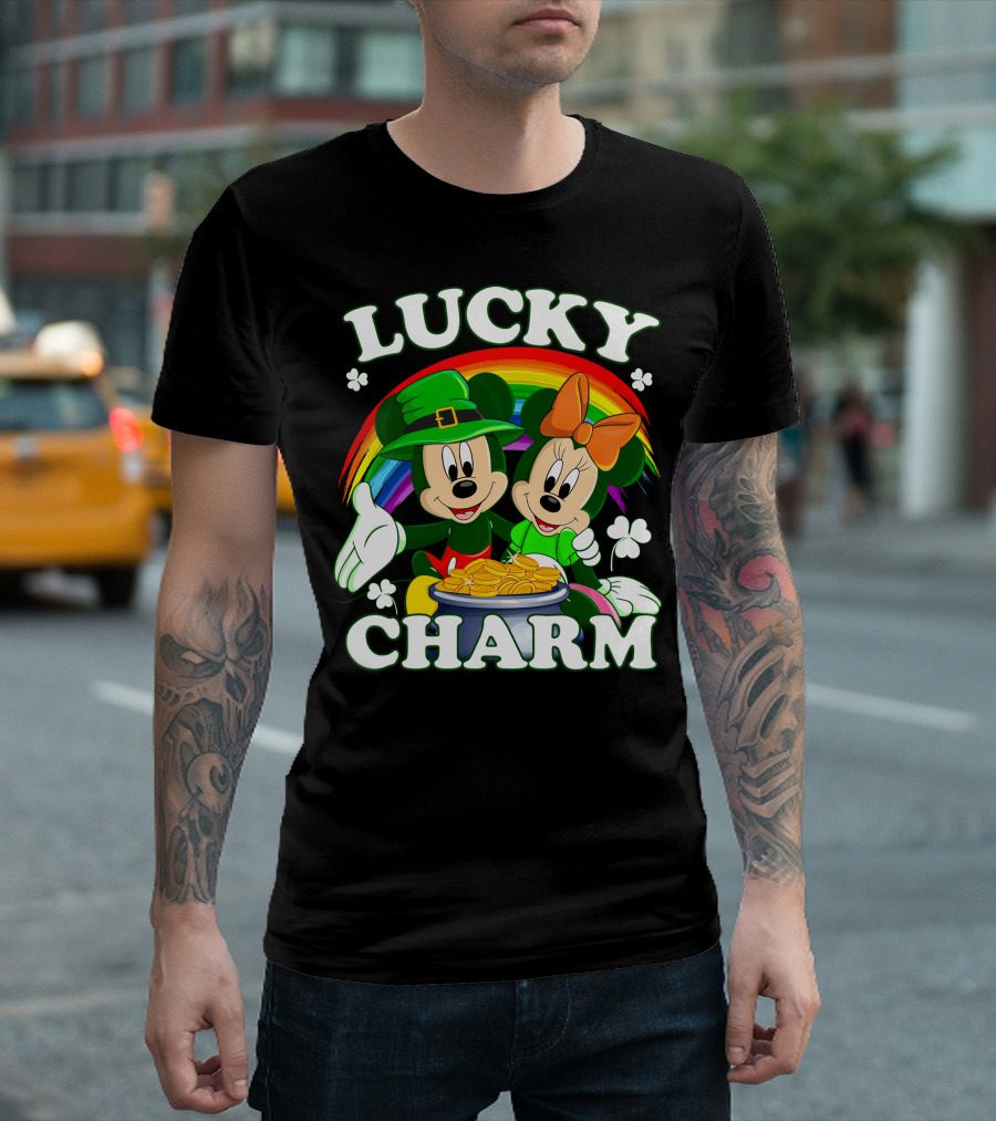 LUCKY CHARM Mickey and Minnie T-Shirt