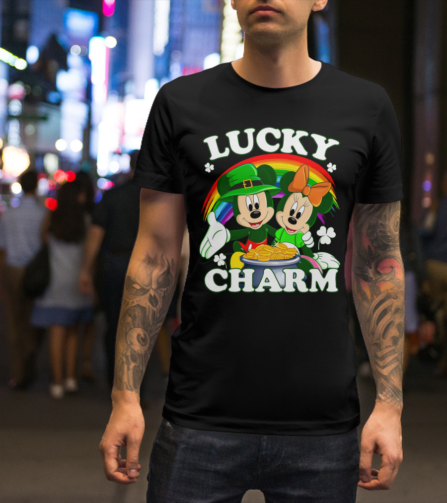 LUCKY CHARM Mickey And Minnie T-Shirt
