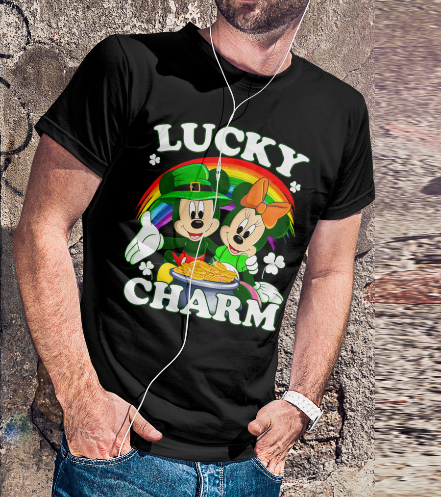 LUCKY CHARM Mickey And Minnie T-Shirt