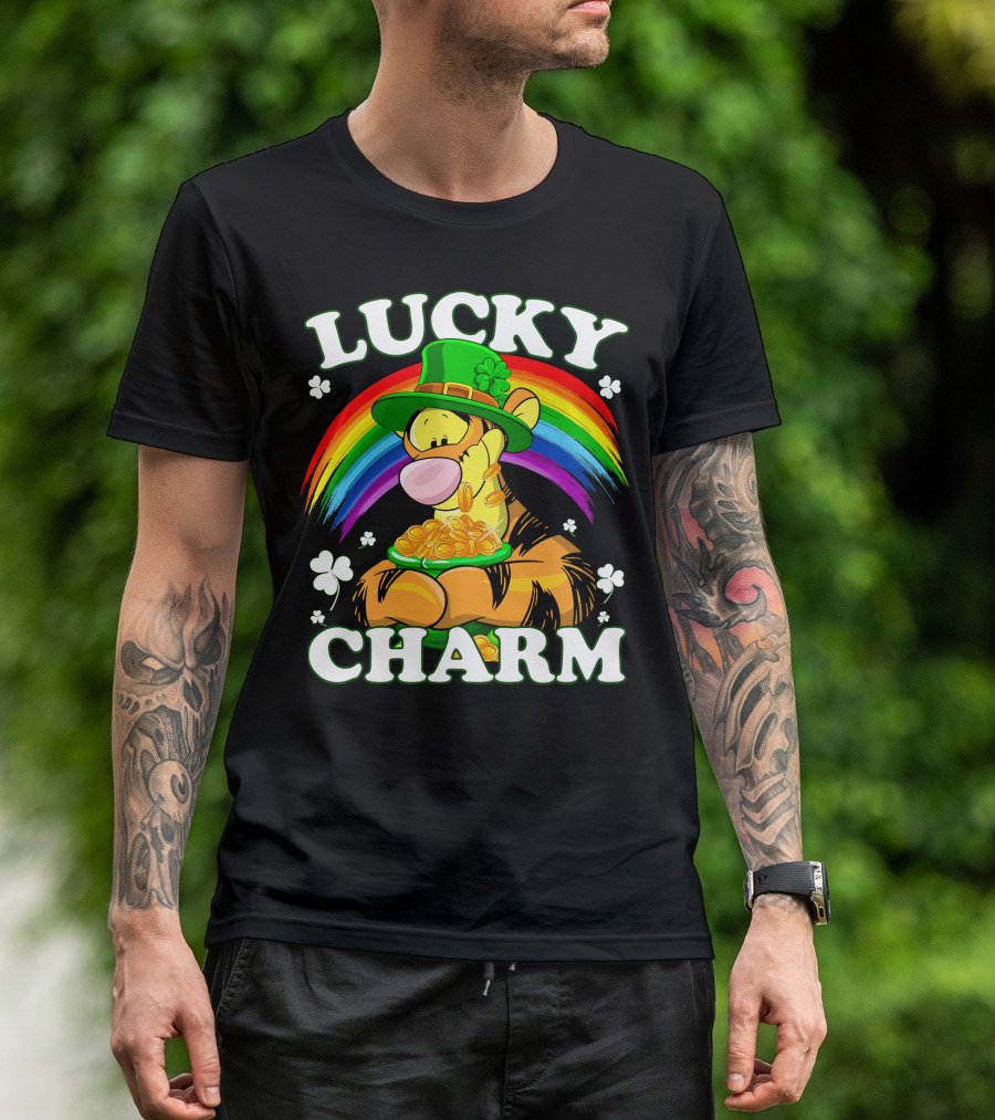 Lucky Charm Tigger Rainbow Coins T-Shirt