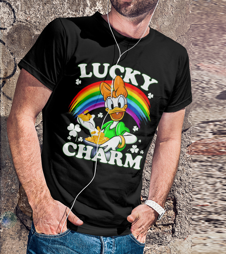 Lucky Charm Daisy Duck Rainbow Coins T-Shirt