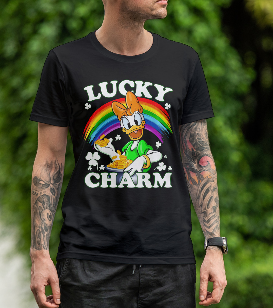 Lucky Charm Daisy Duck Rainbow Coins T-Shirt